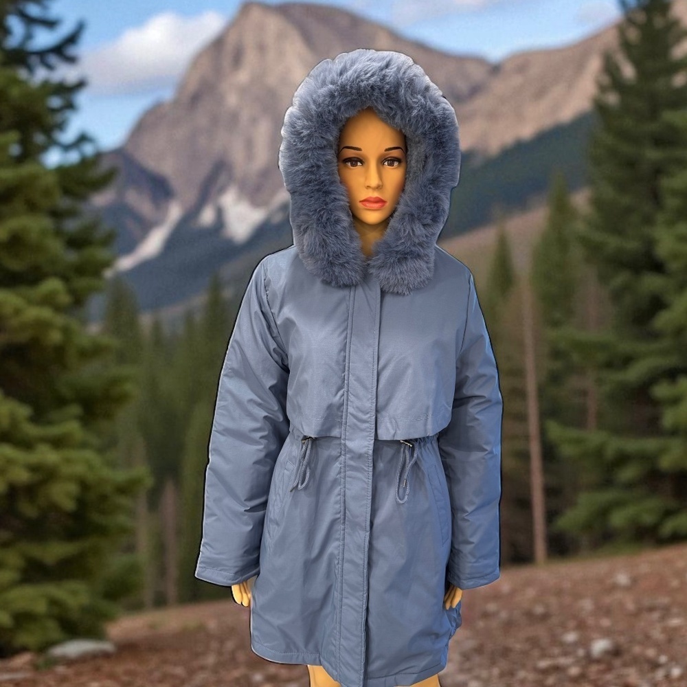 Women’s Hooded Mid-Length Jacket size L - Picture 4 of 10